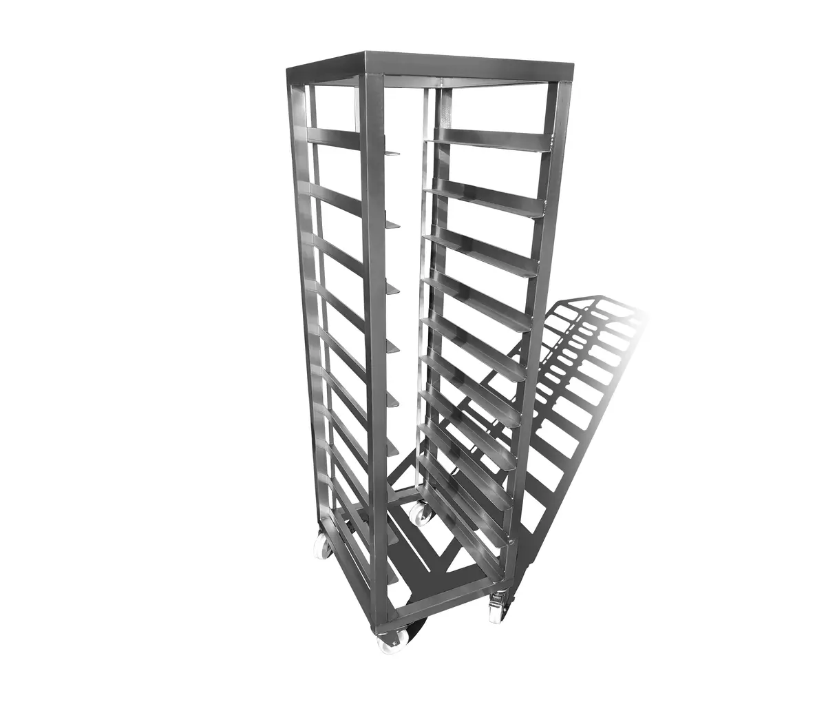 Nierdzewny wózek transportowy 